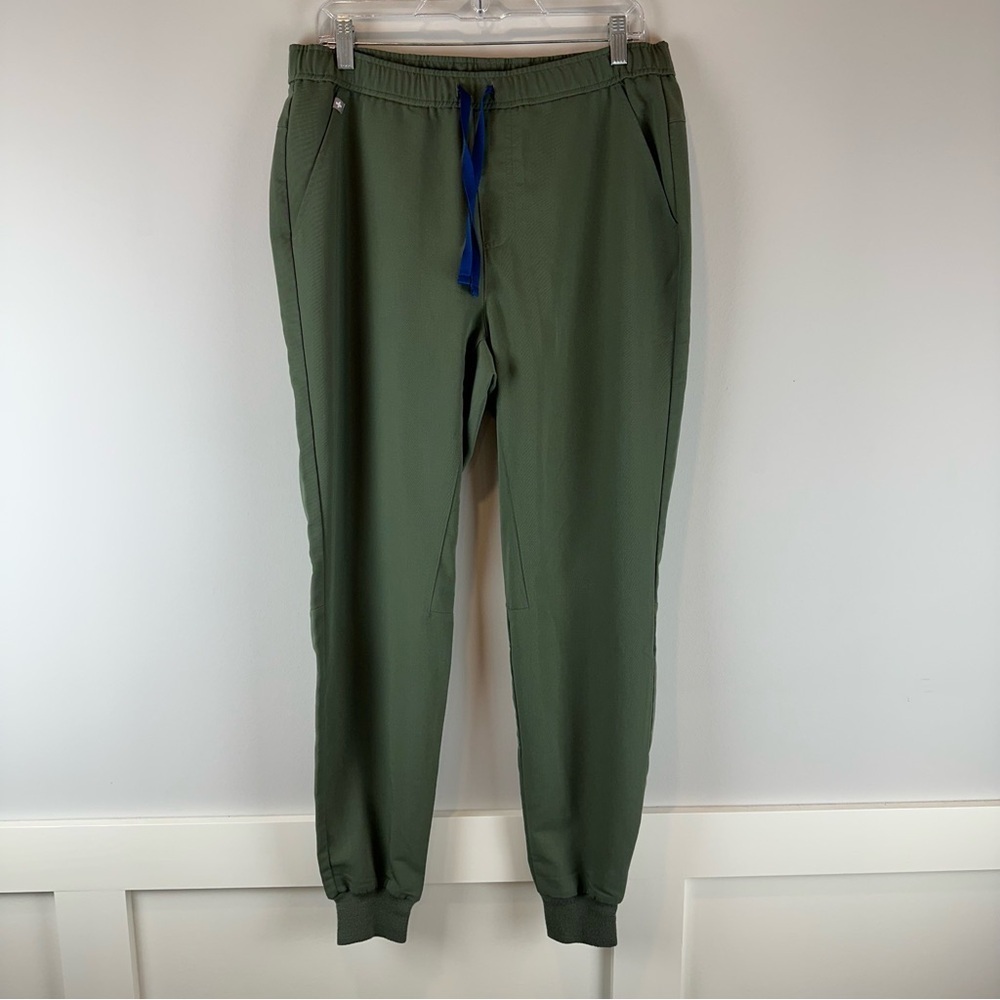 Figs Men’s Green Tansen Jogger Medical Nursing Scrub Pants Size Medium